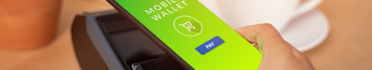 Digital wallet being used for a purchase at a store