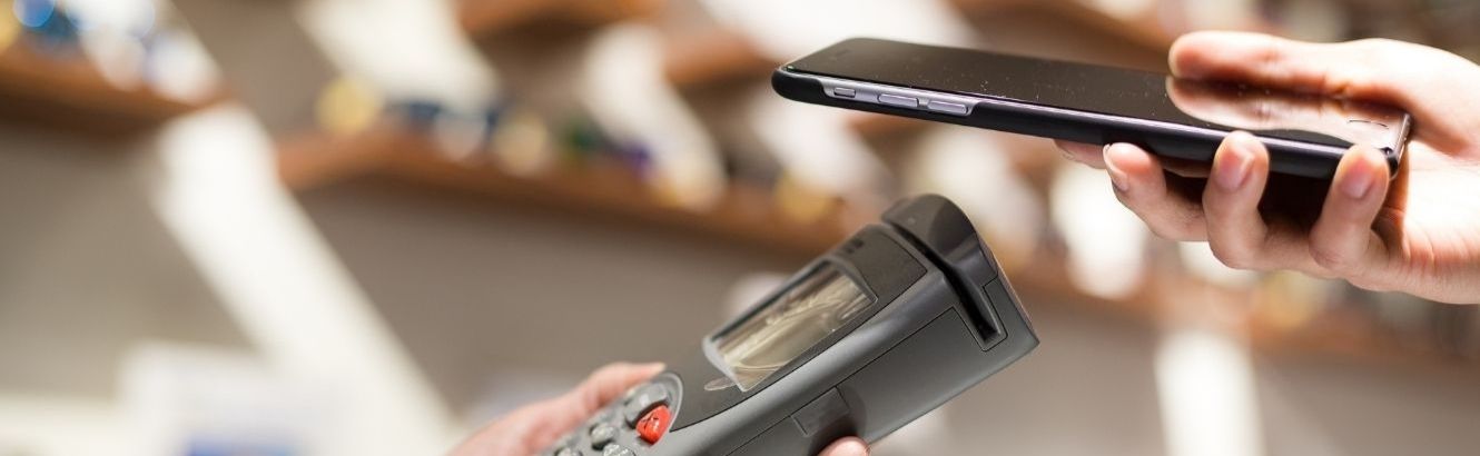 Digital wallet being used at a terminal